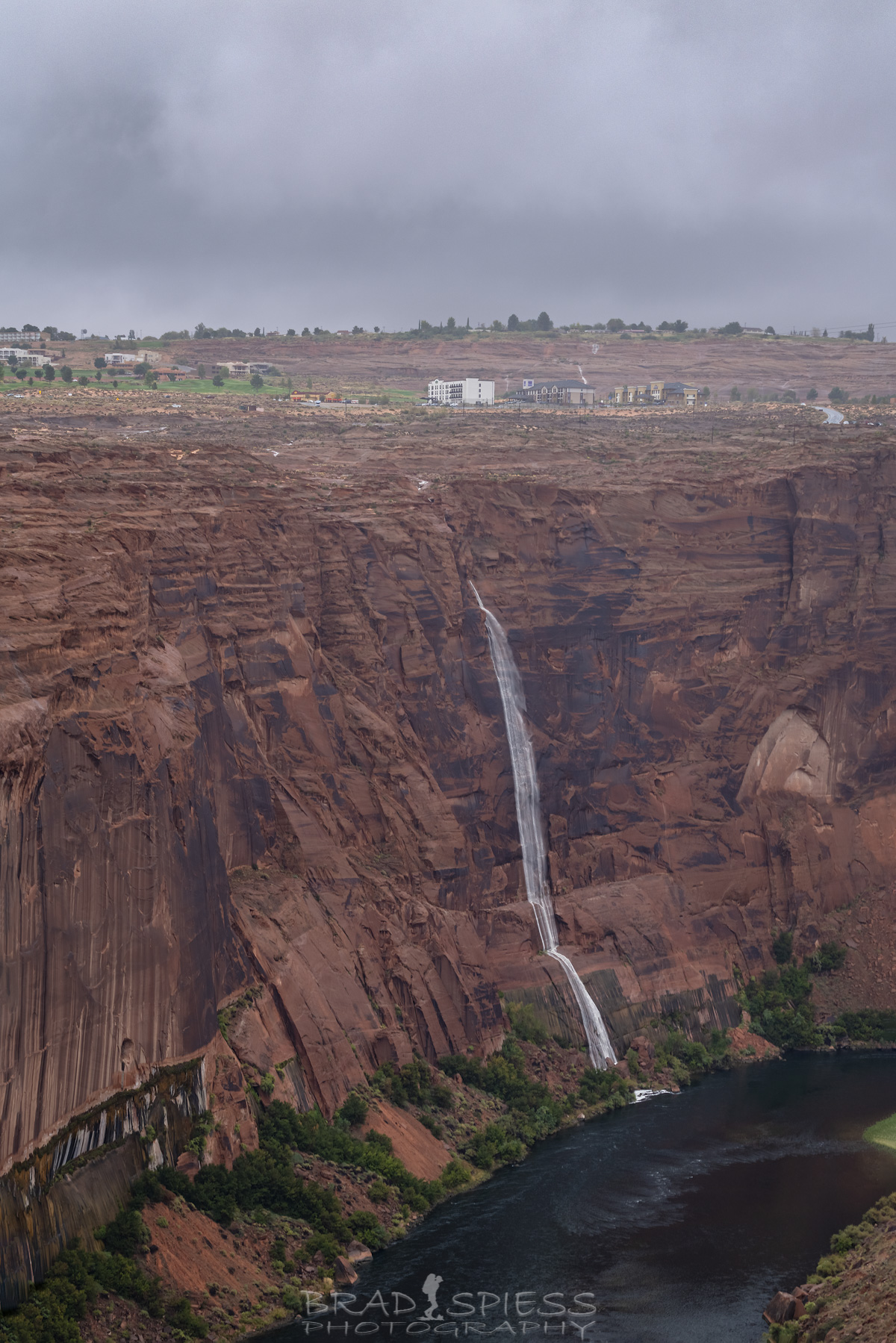 Impromptu Waterfall in Page Arizona