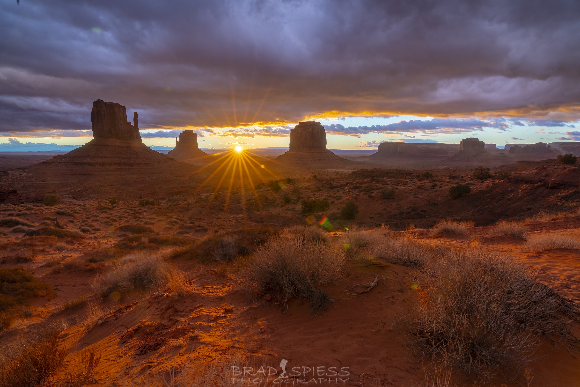 Monument Valley Stormy Sunrise