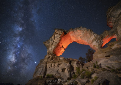 The Milky Way rising next to the Inch Worm Arch