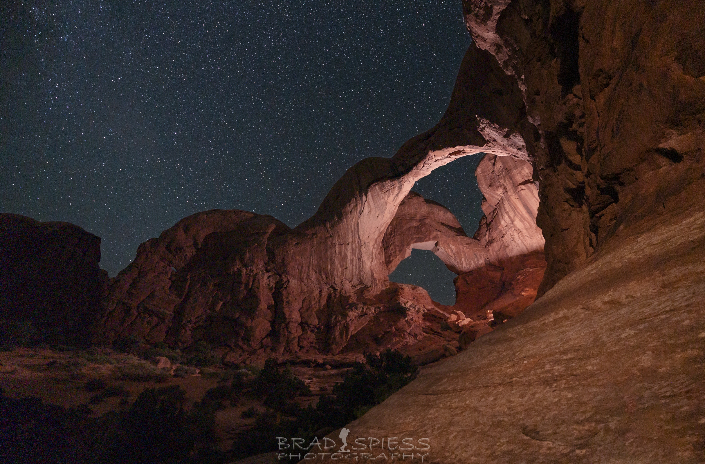 Double Arch at night