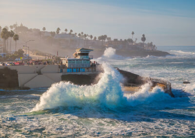 King Tides put on quite the big show at Children's Pool in La Jolla, San Diego.